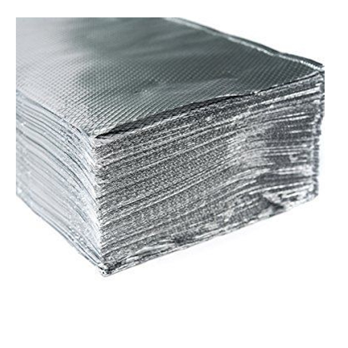 Pre-cut interfolded pop up aluminum foil sheets