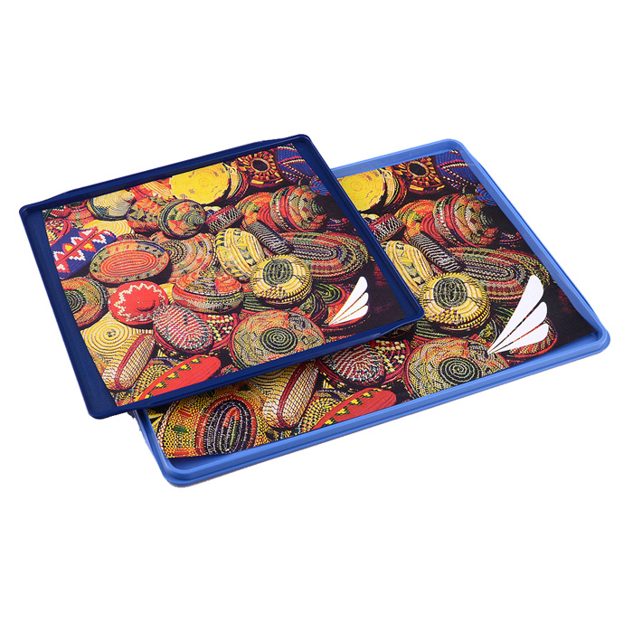Airline no-slip paper tray mats