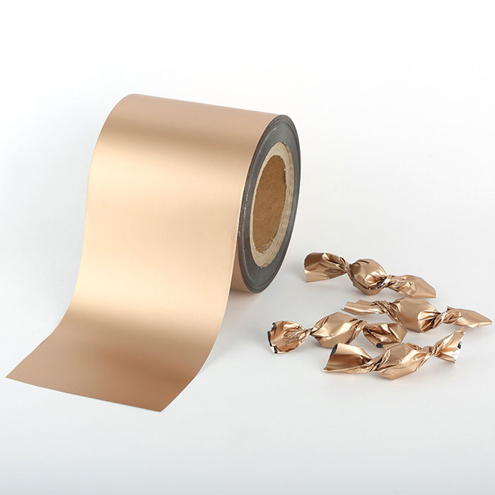 Custom printed metallized PVC/PET candy wrap twist film