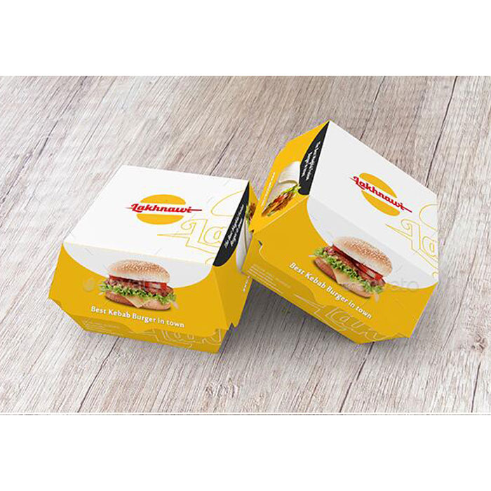 Custom Made Printed Paper Burger Box
